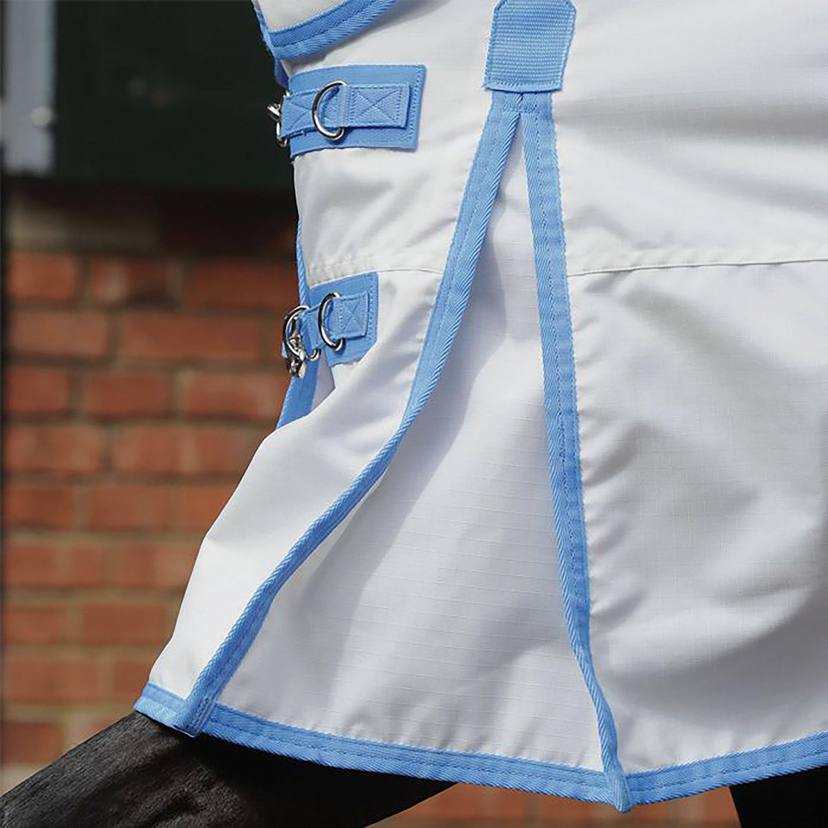 Sweet-Itch Shield Combo Neck Fly Rug White/Blue