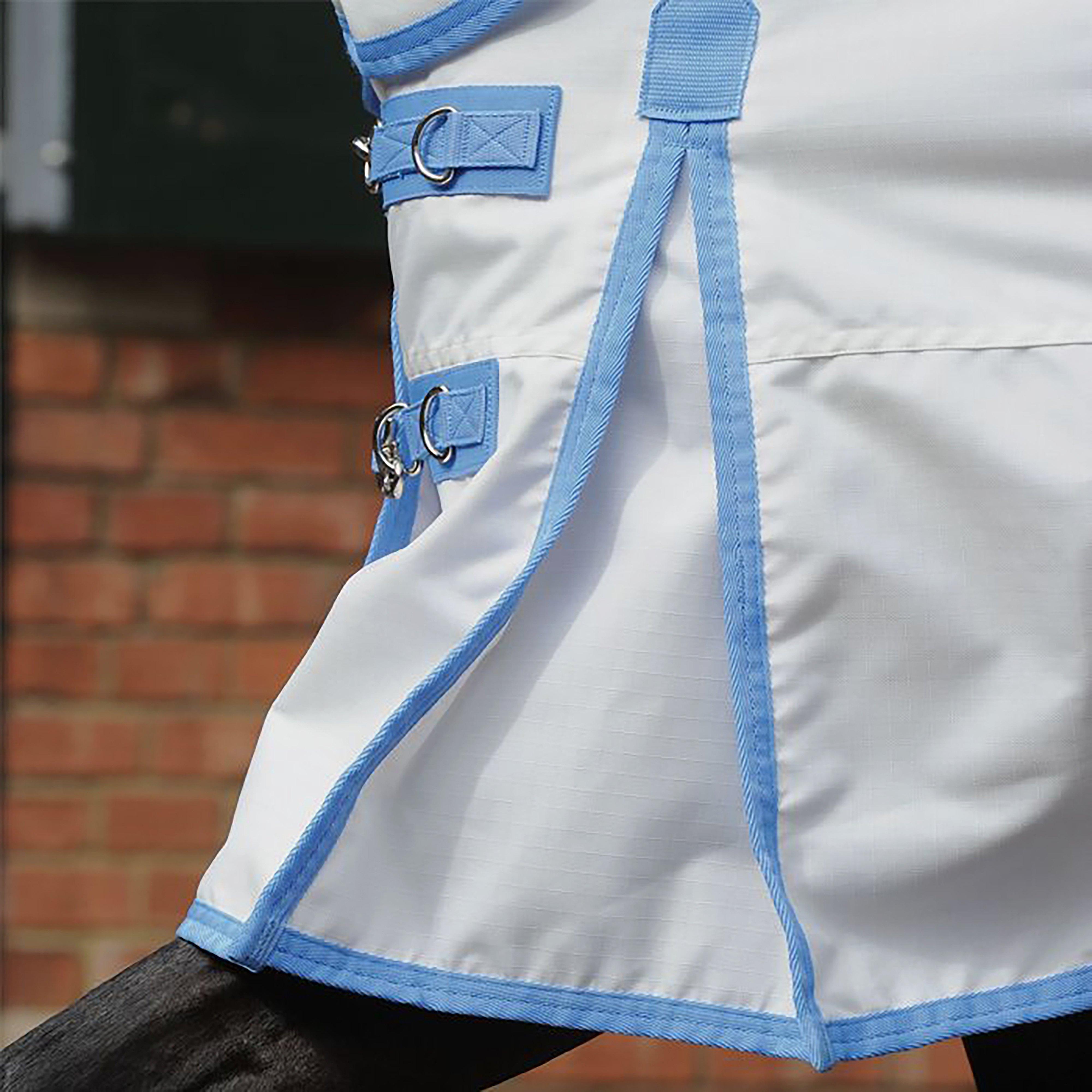 Sweet-Itch Shield Combo Neck Fly Rug White/Blue