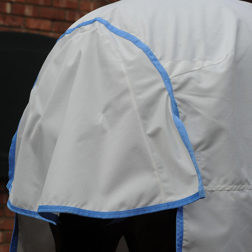 Sweet-Itch Shield Combo Neck Fly Rug White/Blue