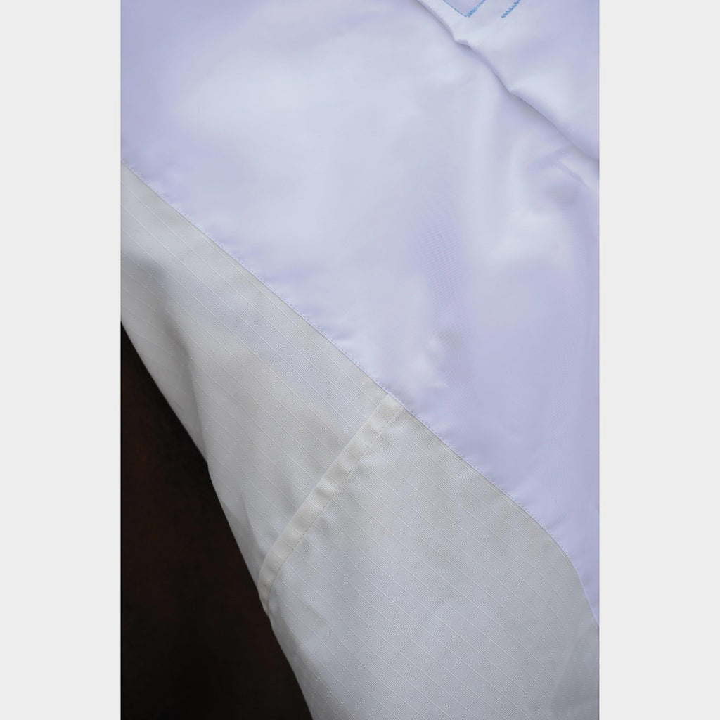 Sweet-Itch Shield Combo Neck Fly Rug White/Blue