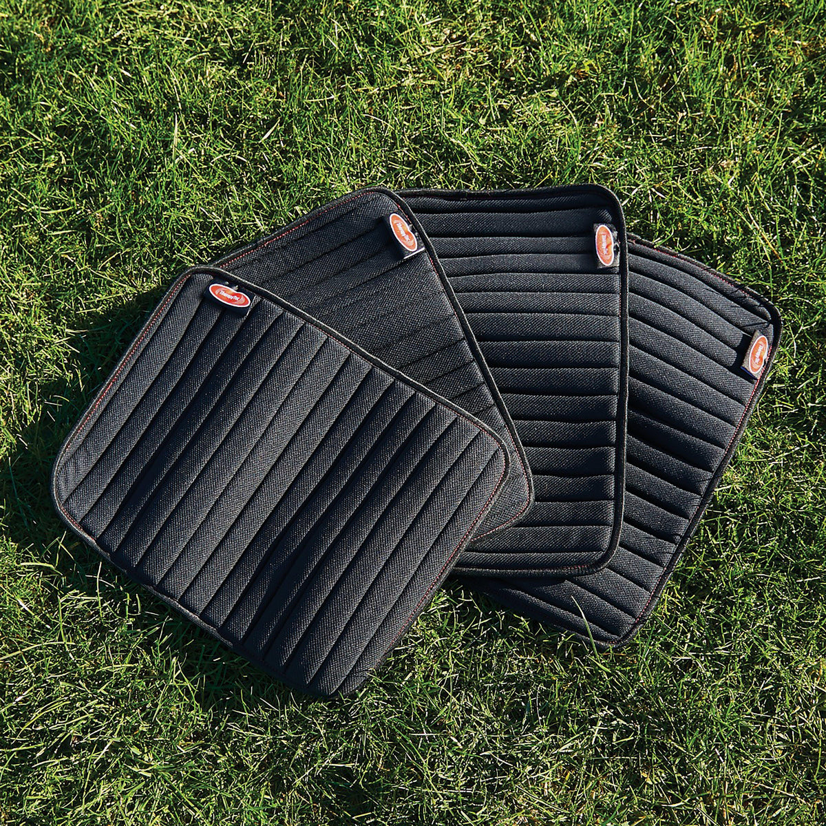 Therapy-Tec Channel Quilt Leg Pads 4 Pack Black/Red