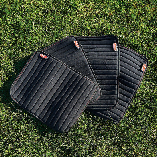 Therapy-Tec Channel Quilt Leg Pads 4 Pack Black/Red