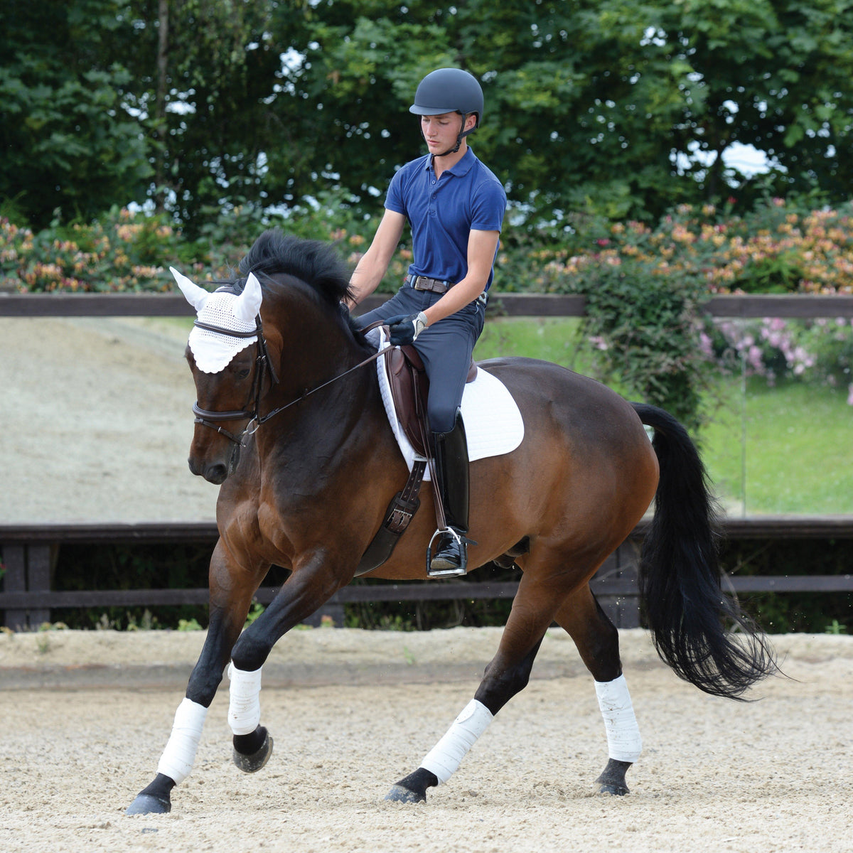 Prime Jump Saddle Pad White