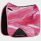 Prime Marble Dressage Saddle Pad Pink Swirl Marble Print