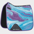 Prime Marble Dressage Saddle Pad Purple Swirl Marble Print