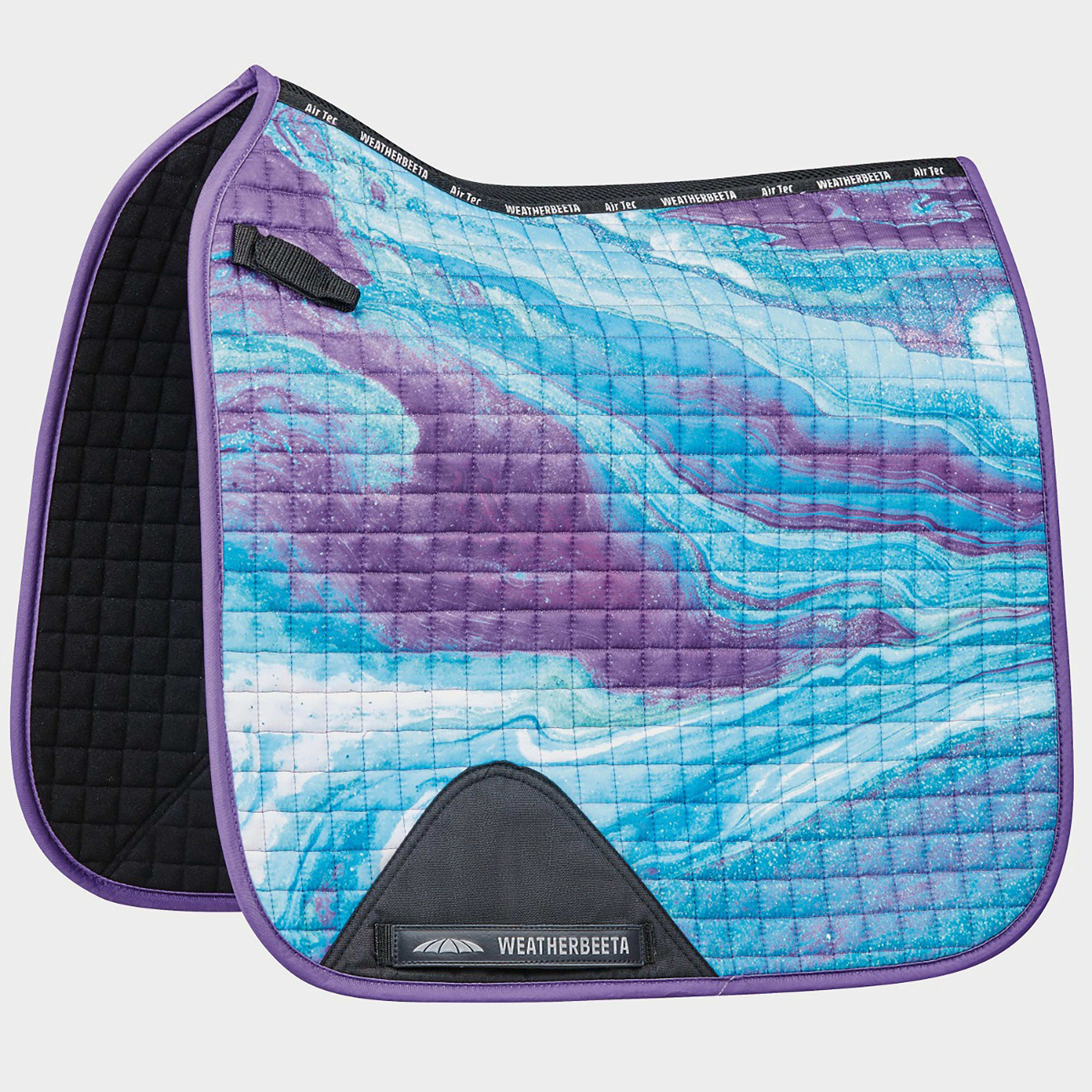 Prime Marble Dressage Saddle Pad Purple Swirl Marble Print