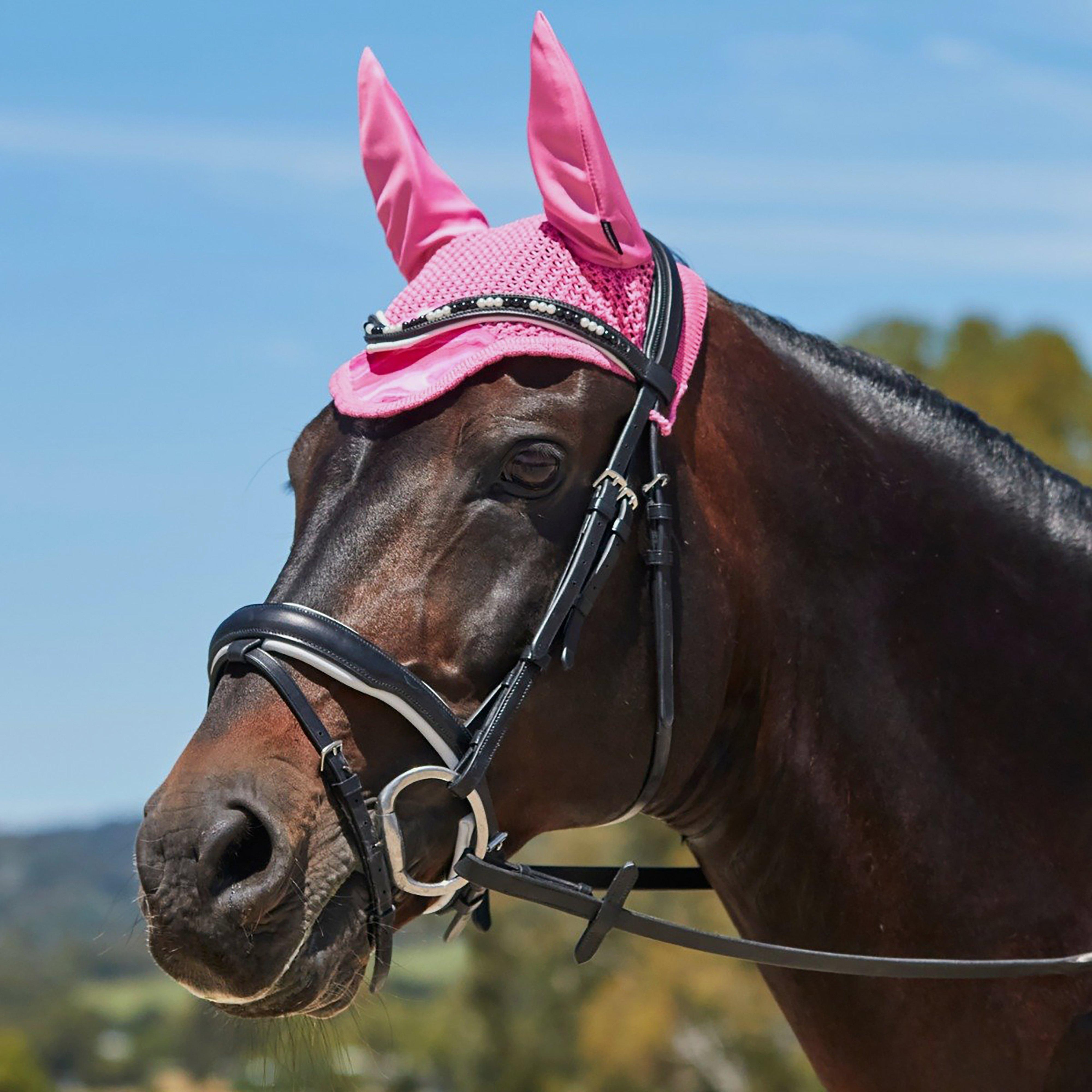 Prime Marble Ear Veil Pink Swirl Marble Print
