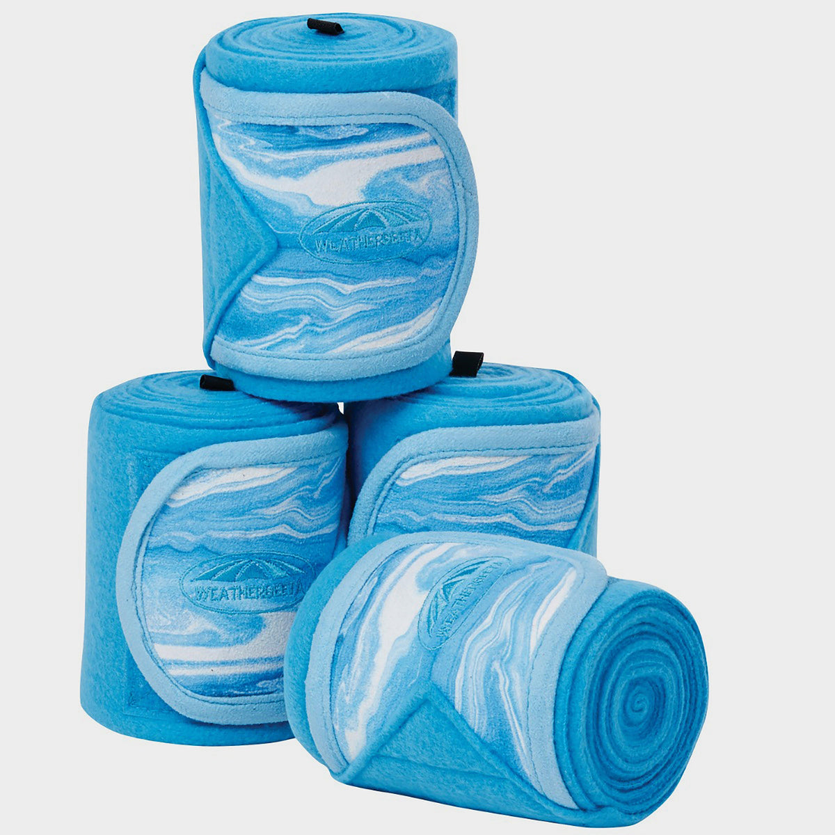 Marble Fleece Bandages Blue Swirl Marble Print