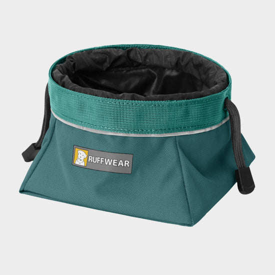 Quencher Cinch Top Packable Dog Bowl Teal