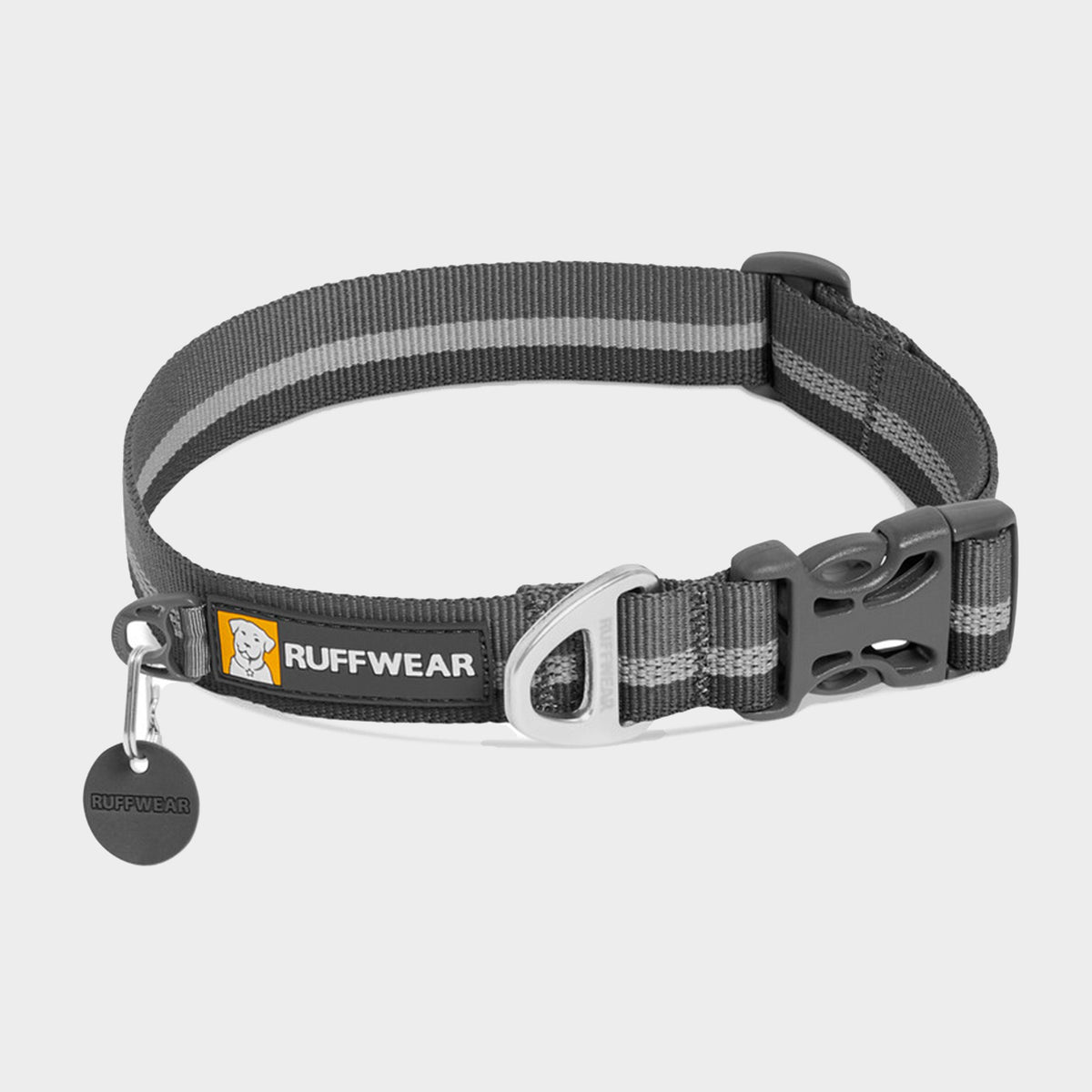 Crag Reflective Dog Collar Grey