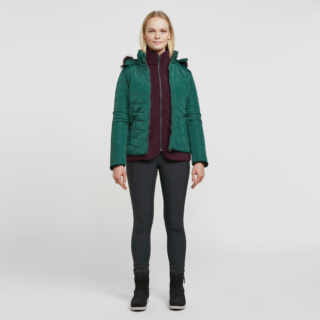 Womens Winslow Insulated Quilted Jacket Evergreen