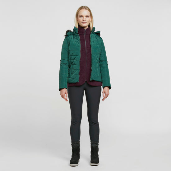 Womens Winslow Insulated Quilted Jacket Evergreen