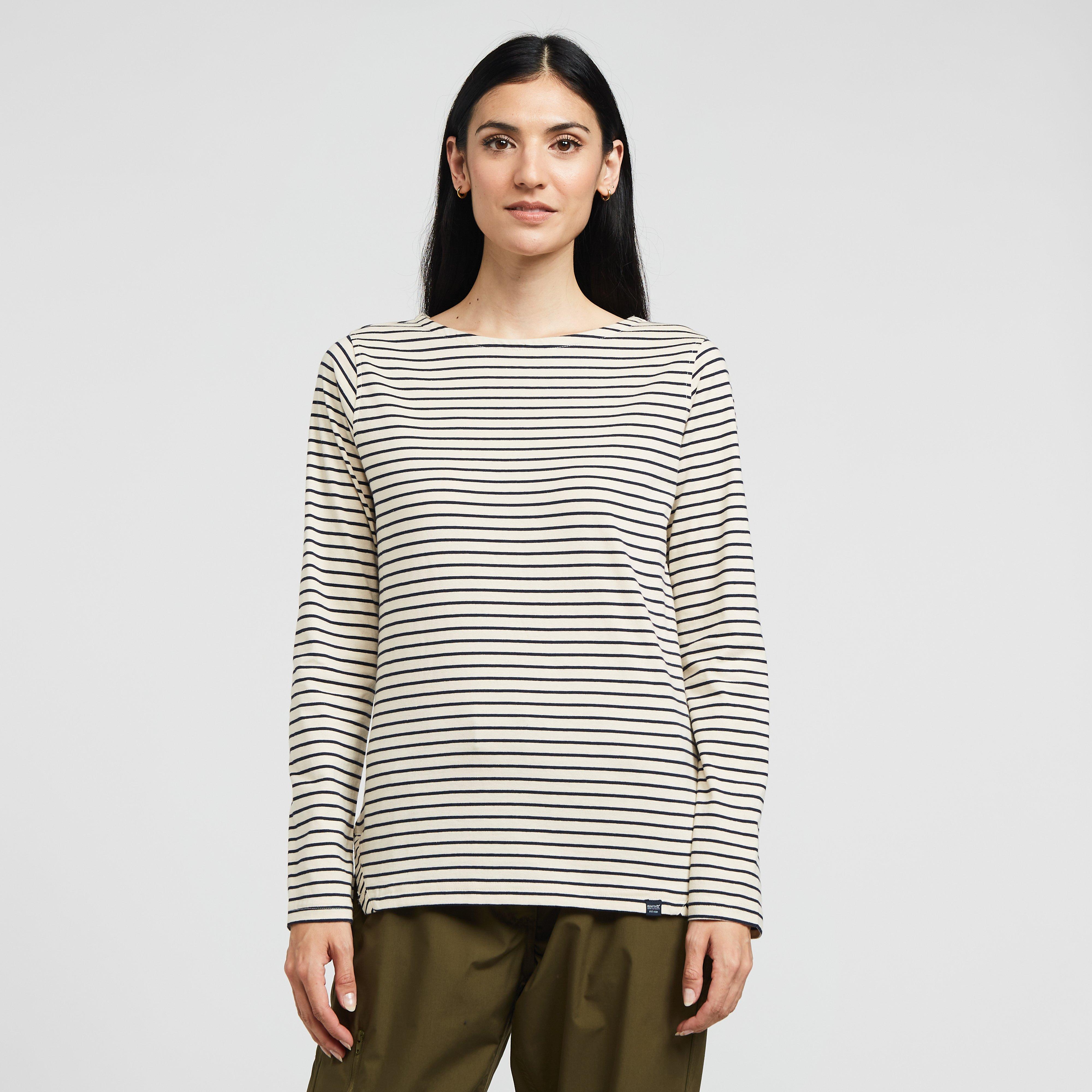 Womens Fernanda Long Sleeve Top Navy/White Stripe