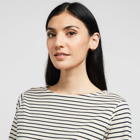 Womens Fernanda Long Sleeve Top Navy/White Stripe
