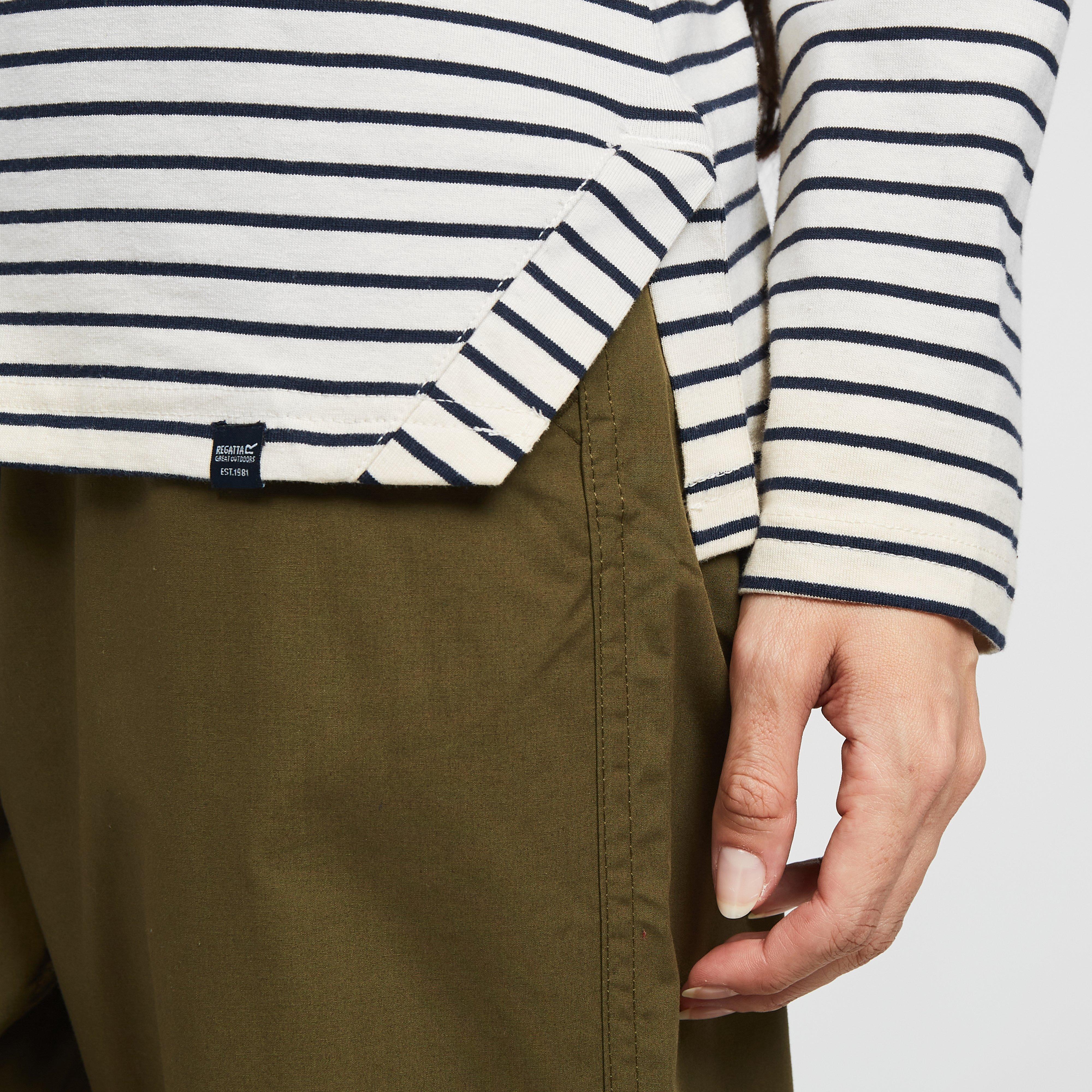 Womens Fernanda Long Sleeve Top Navy/White Stripe