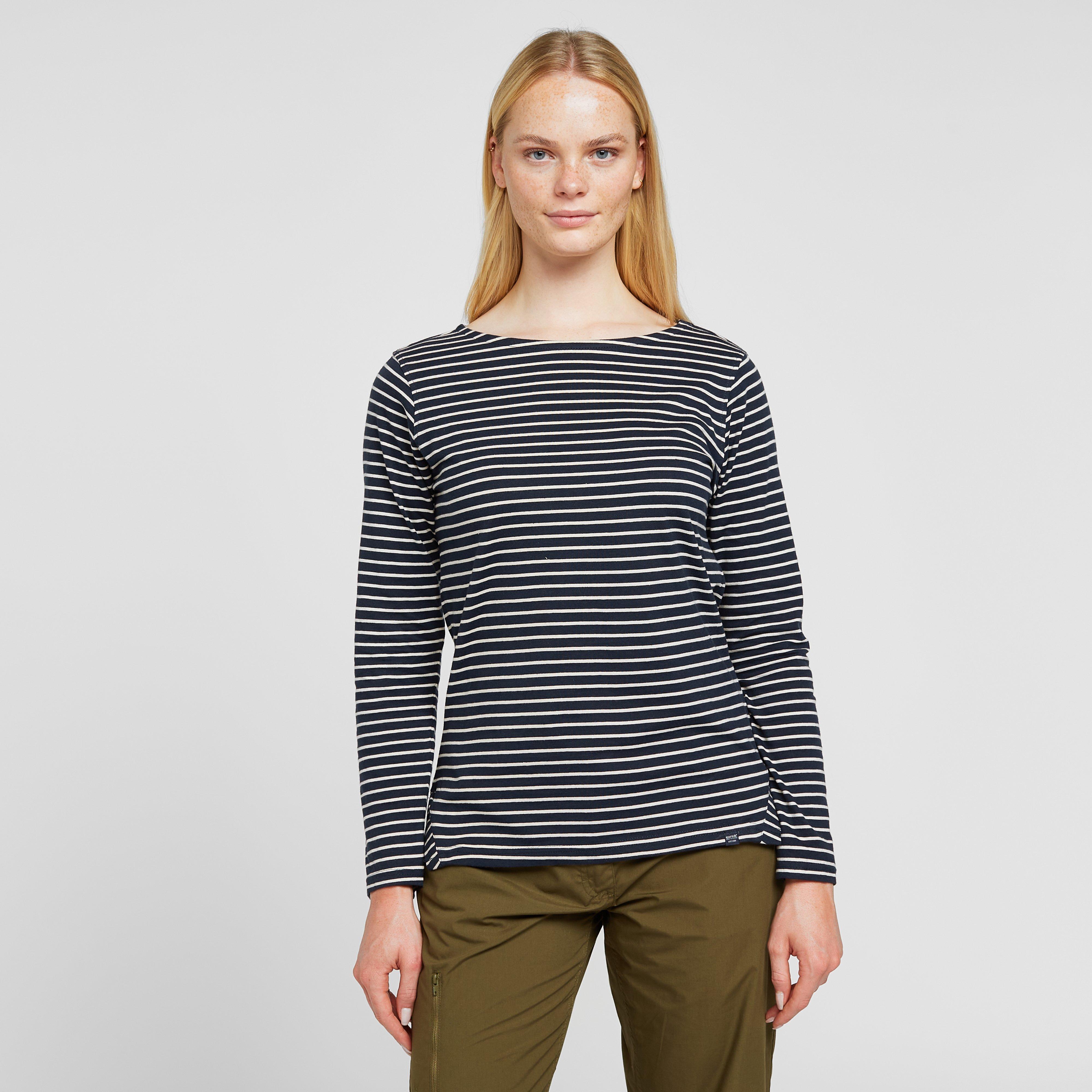 Women's Fernanda Long Sleeve Top Navy White Stripe