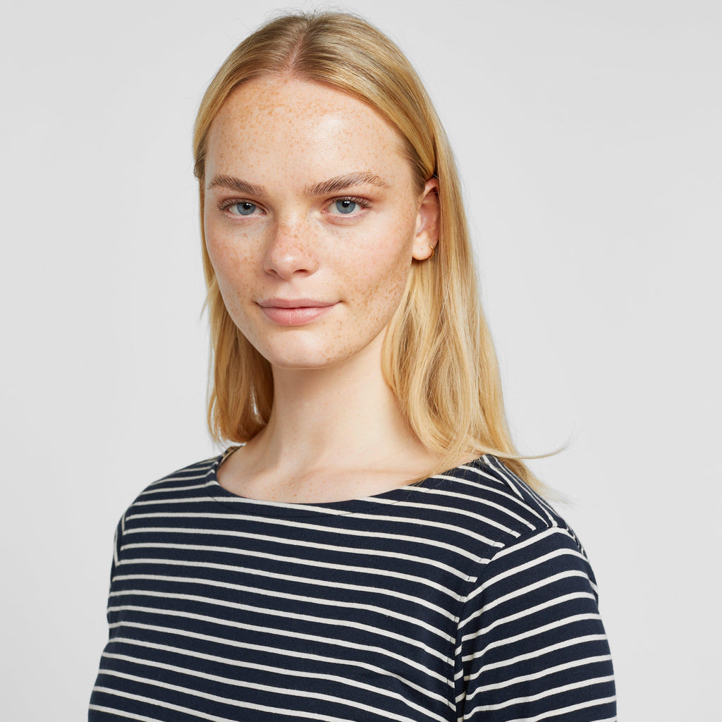 Women's Fernanda Long Sleeve Top Navy White Stripe