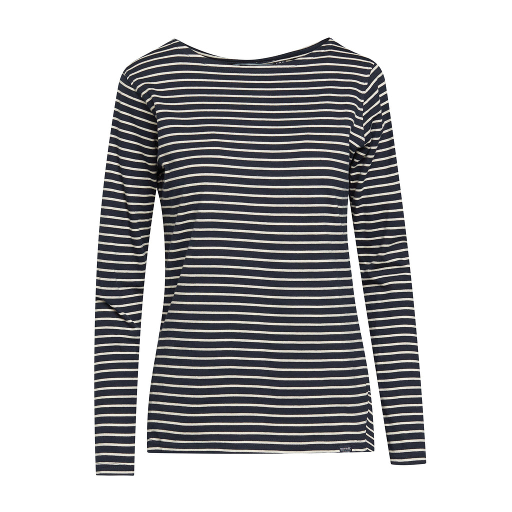 Women's Fernanda Long Sleeve Top Navy White Stripe