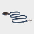 Flat Out Adjustable Dog Lead Blue