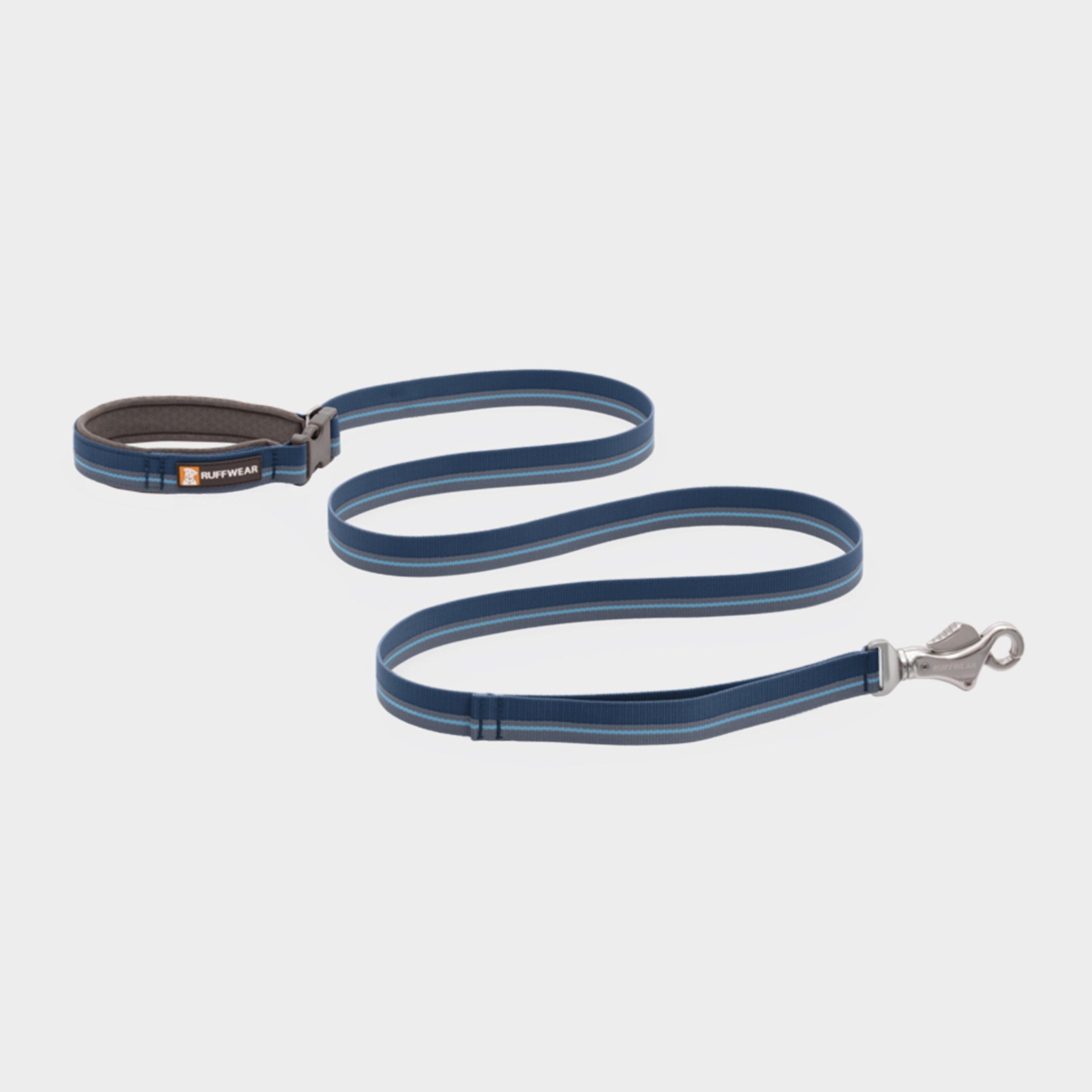 Flat Out Adjustable Dog Lead Blue