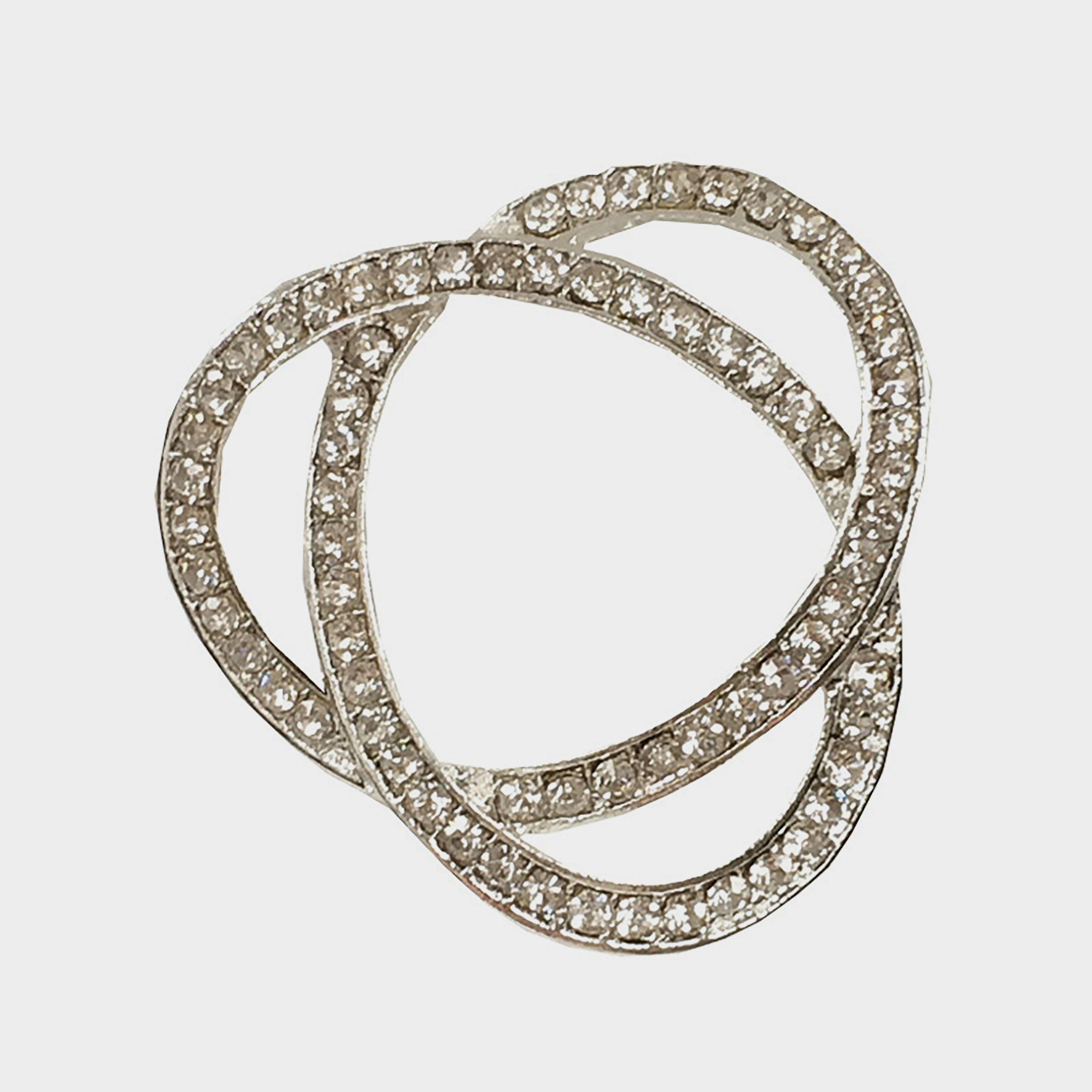 Infinity Crystal Stock Pin Clear