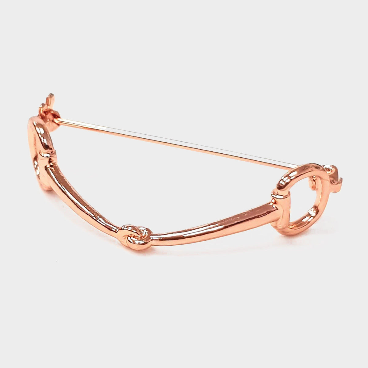 Snaffle Stock Pin Rose Gold
