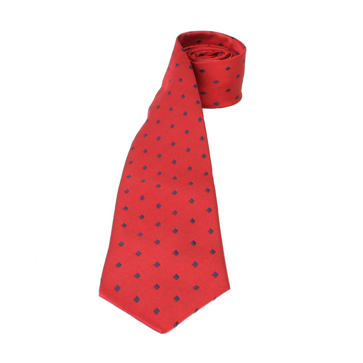 Childs Diamond Show Tie Burgundy/Navy