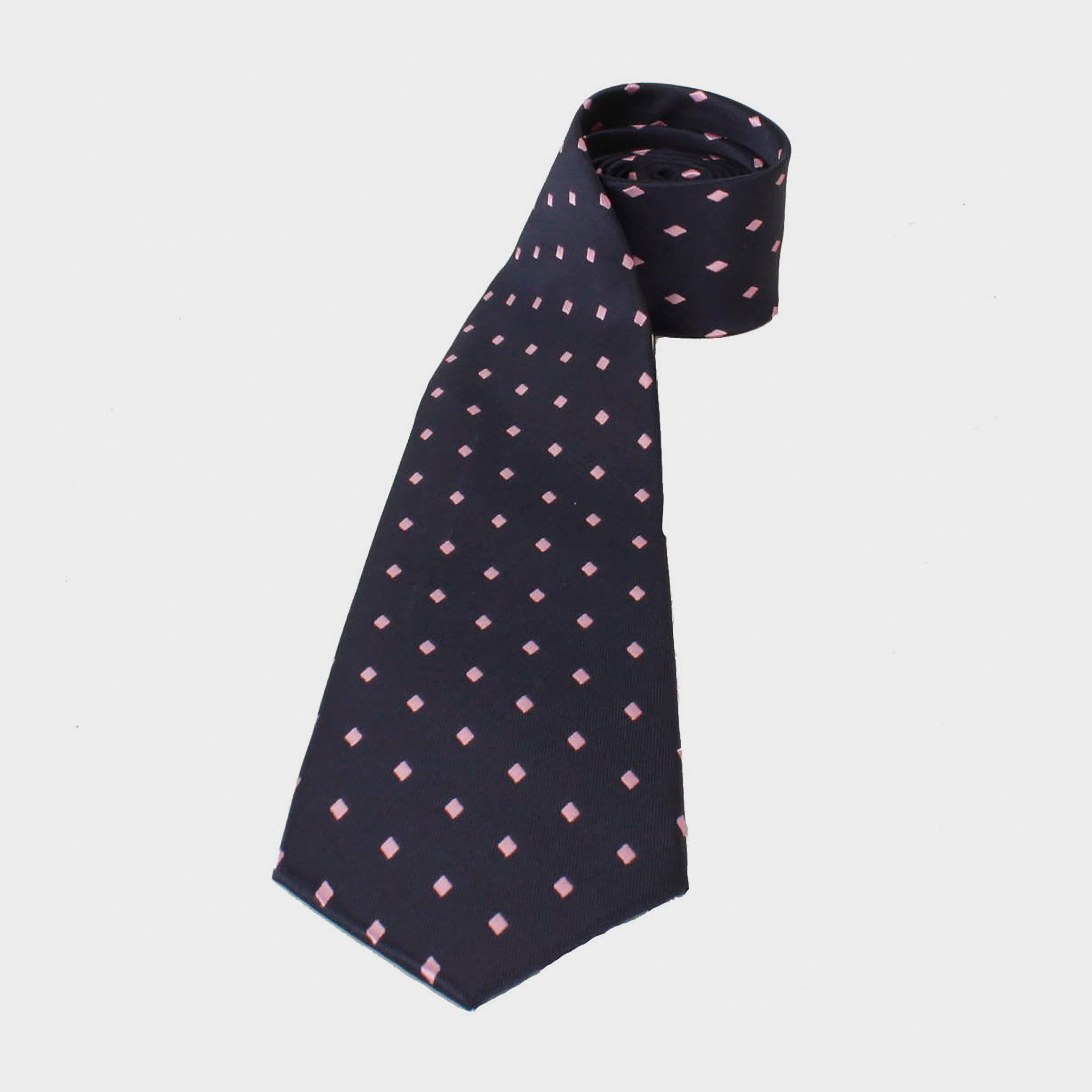 Childs Diamond Show Tie Navy/Pink