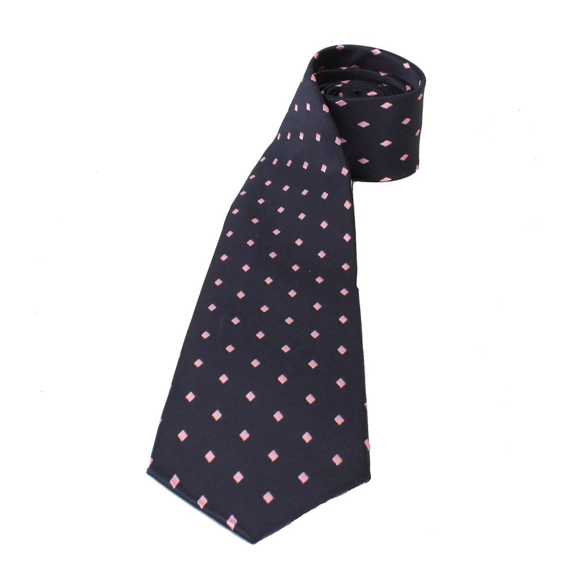 Childs Diamond Show Tie Navy/Pink