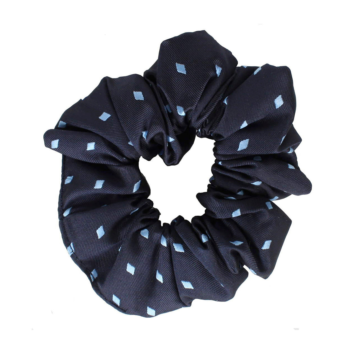 Diamond Show Scrunchie Navy/Light Blue