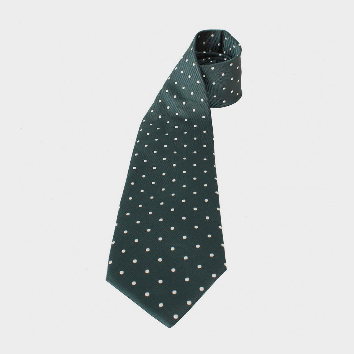 Adults Polka Dot Show Tie Bottle Green/White