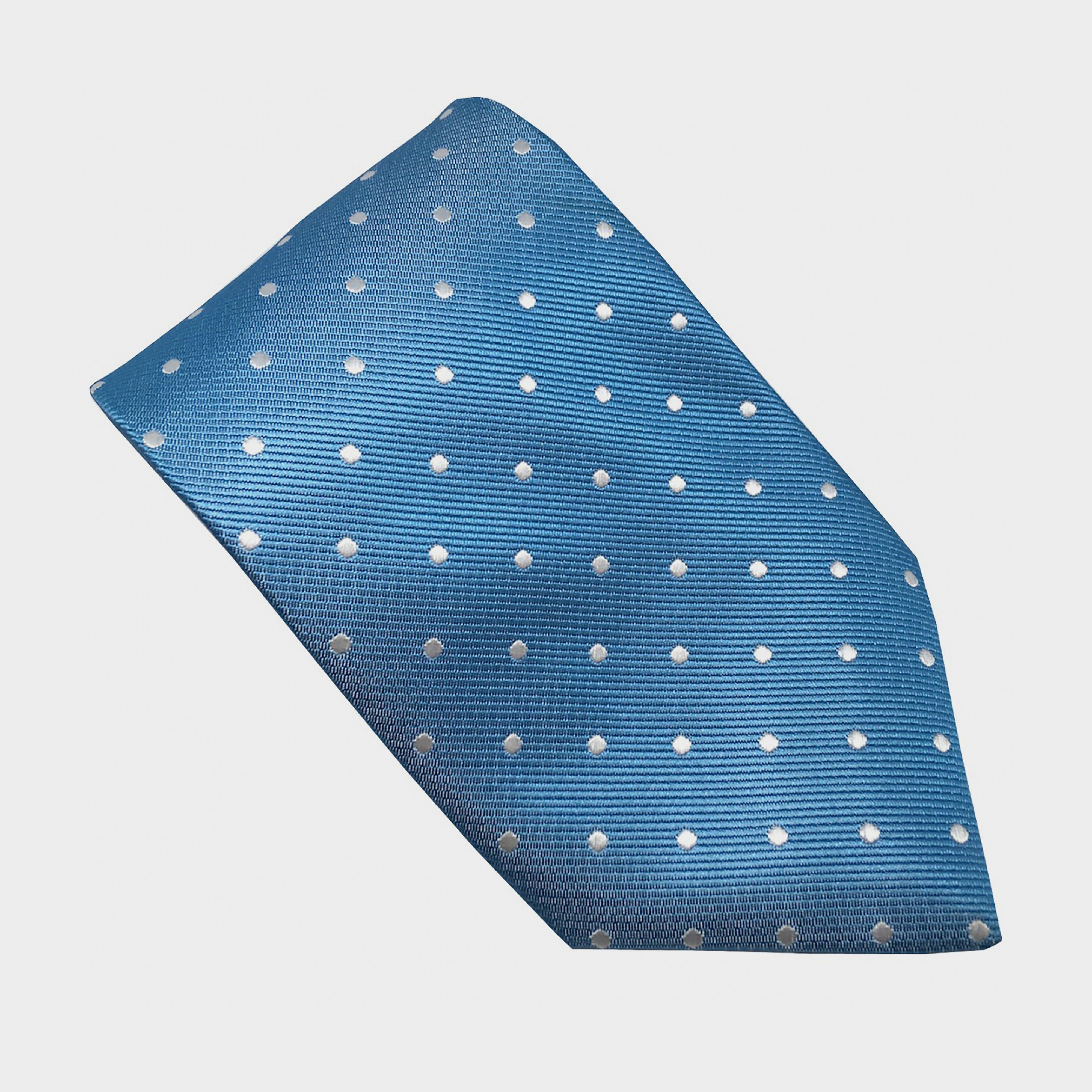 Childs Polka Dot Tie Light Blue/White