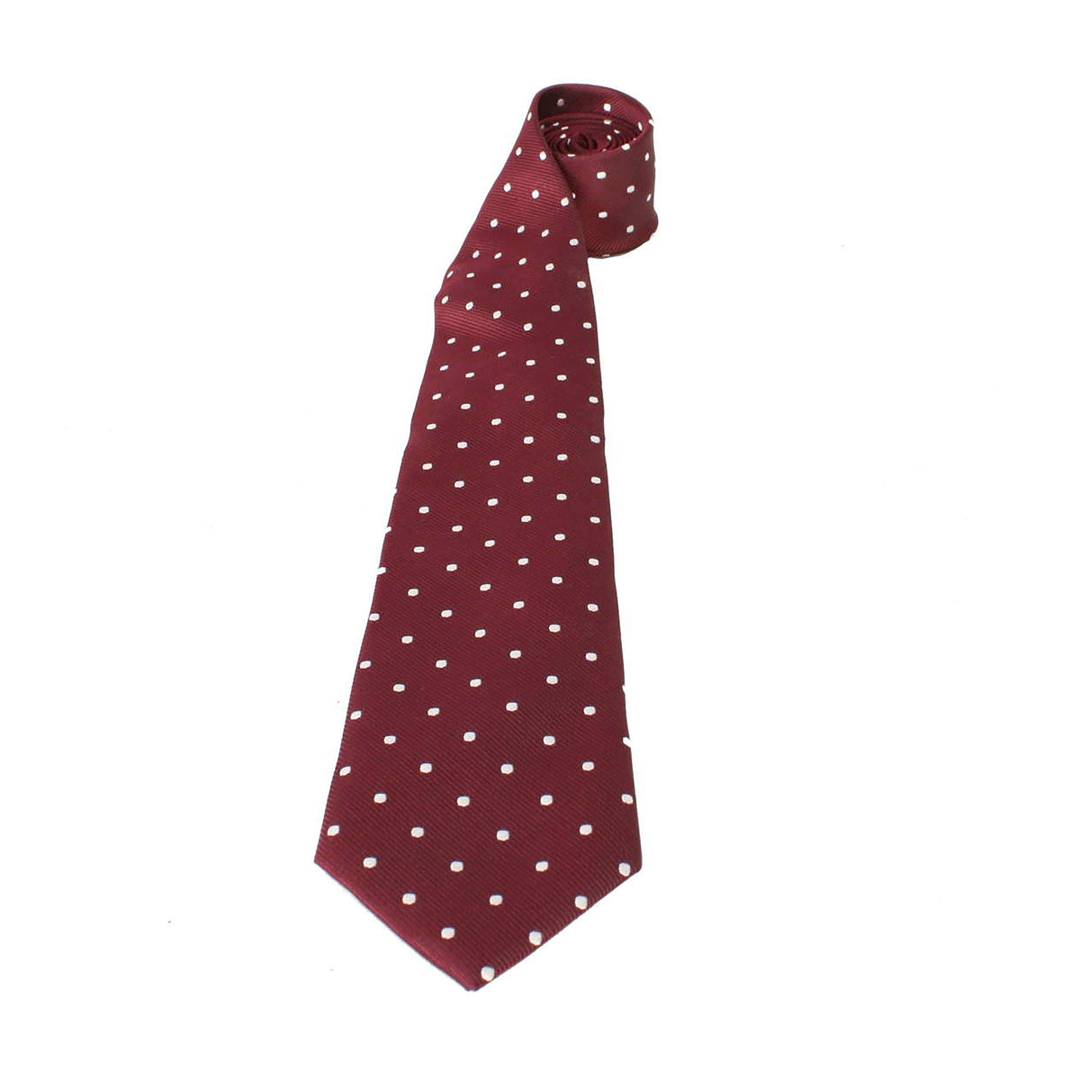 Childs Polka Dot Show Tie Maroon/White