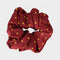 Childs Polka Dot Show Scrunchie Burgundy/Gold