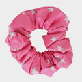 Childs Stars Show Scrunchie Fucshia/Silver