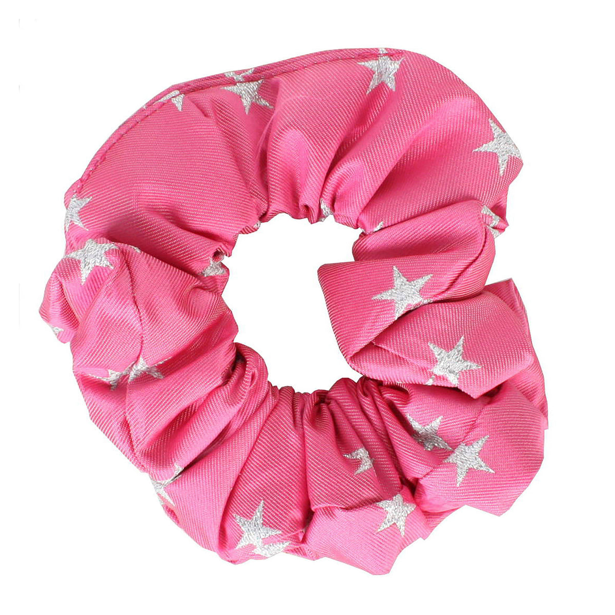 Childs Stars Show Scrunchie Fucshia/Silver