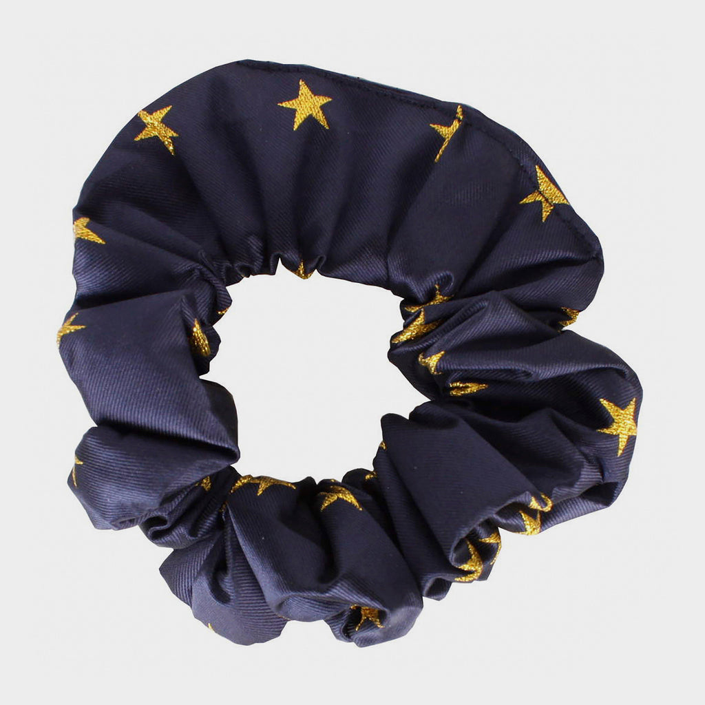 Childs Stars Show Scrunchie Navy/Gold