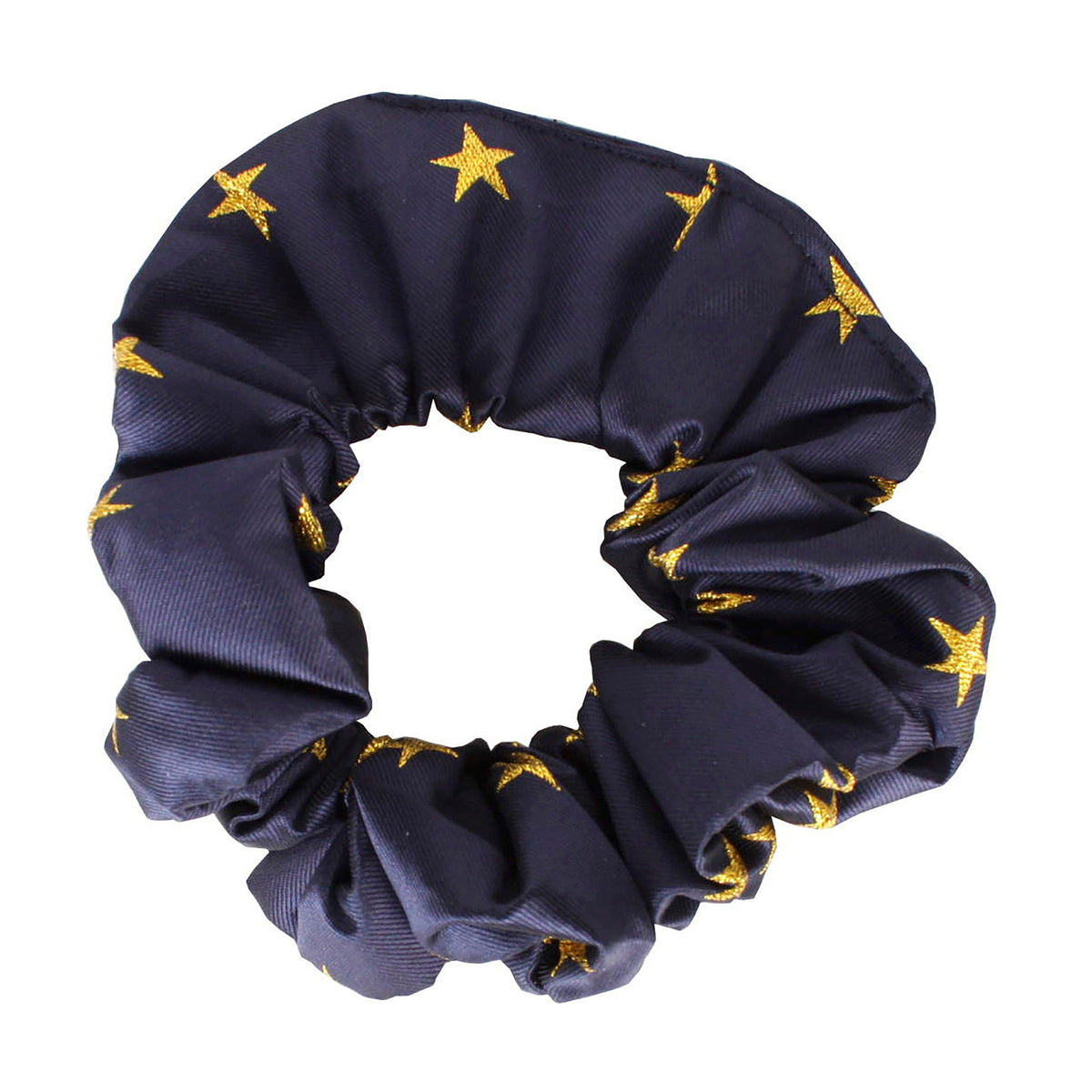 Childs Stars Show Scrunchie Navy/Gold
