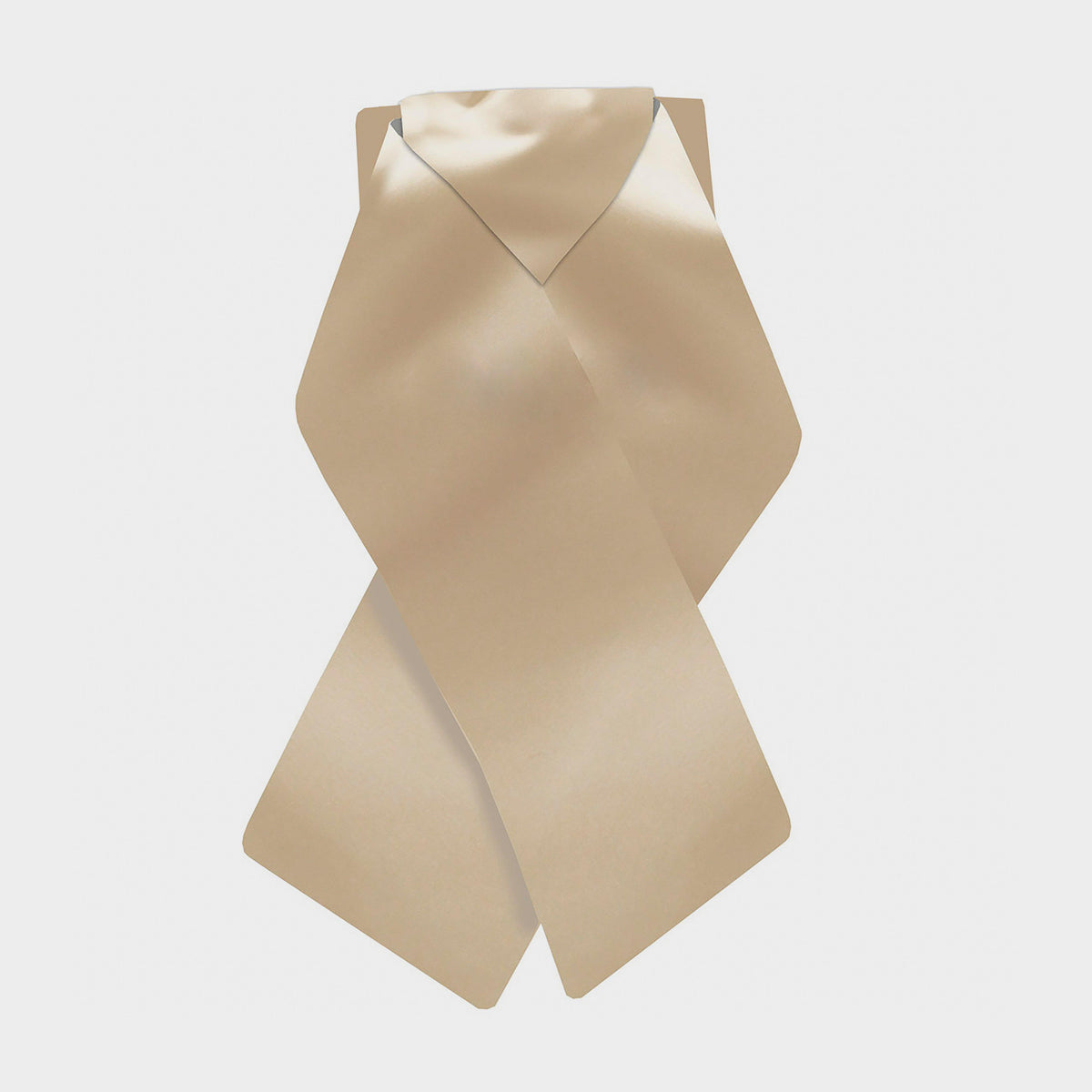 Plain Brocade Tied Stock Cream