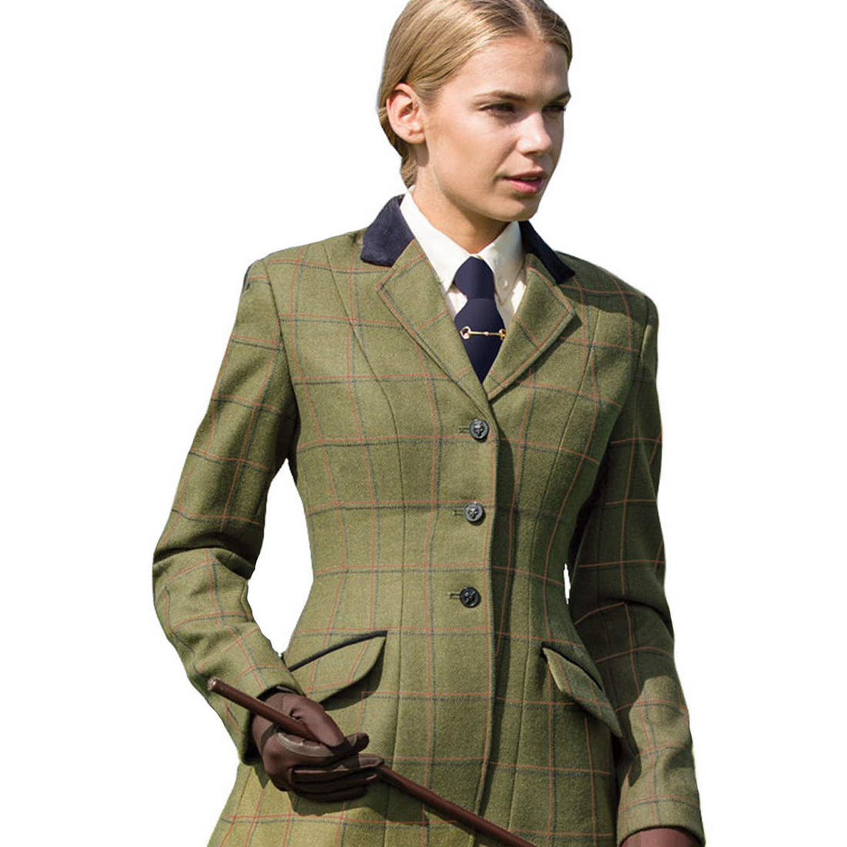 Launton Deluxe Tweed Riding Jacket Green
