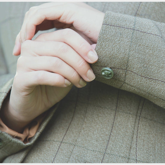 Ladies Foxbury Tweed Riding Jacket Green