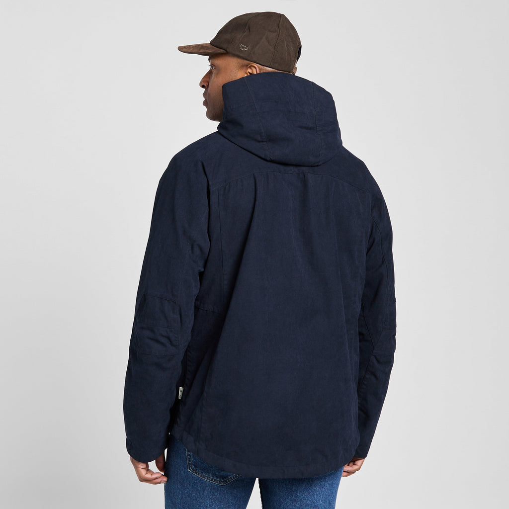 Mens Struther Waterproof Zip Jacket Navy