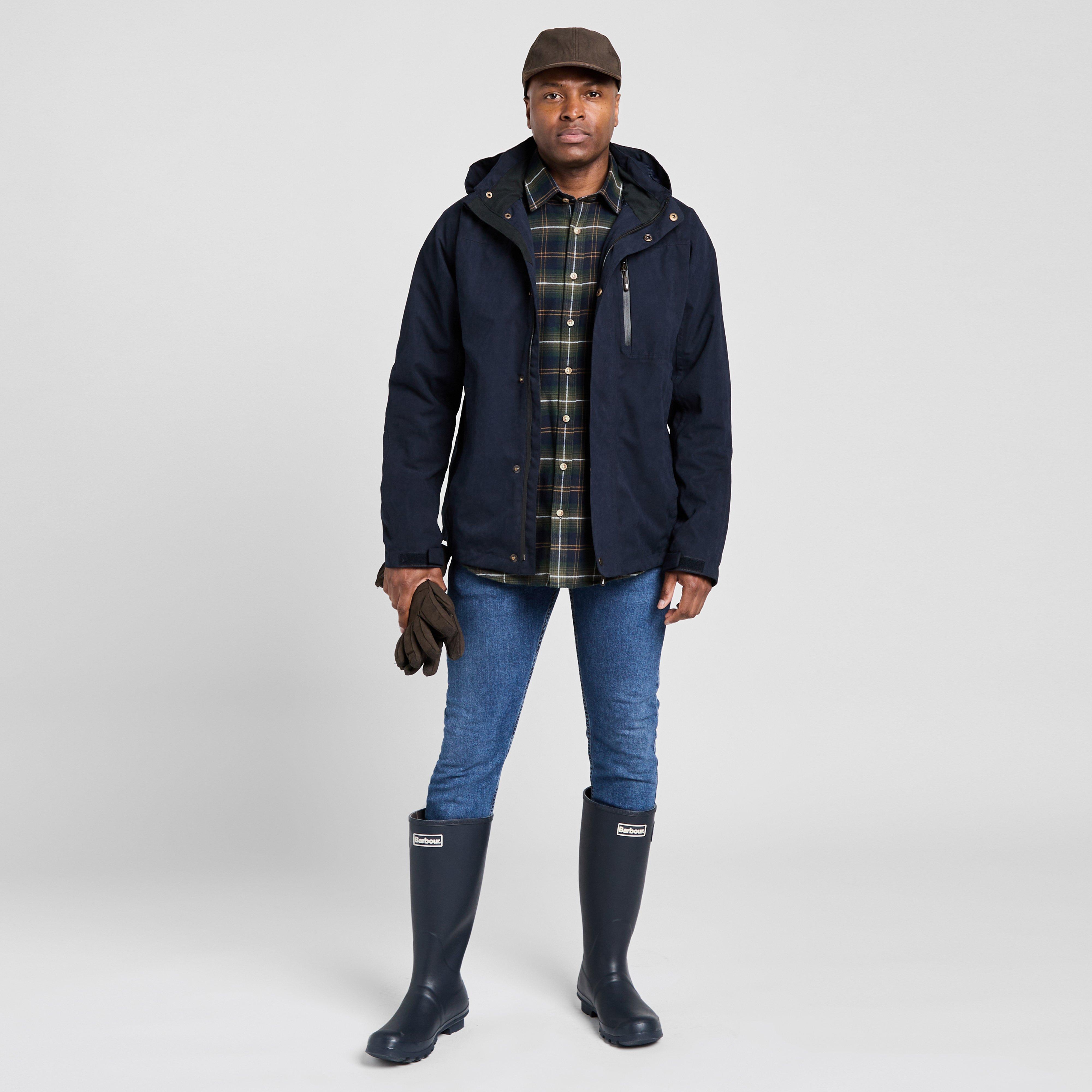 Mens Struther Waterproof Zip Jacket Navy