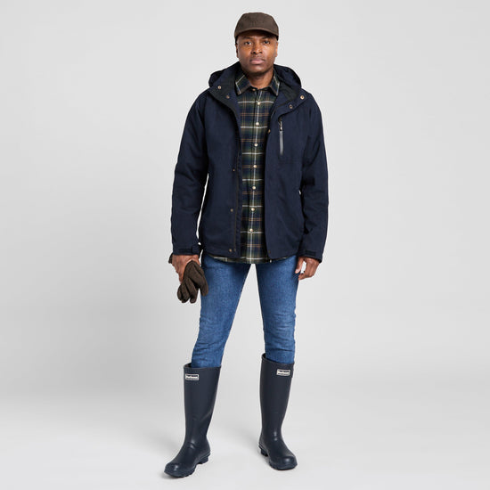 Mens Struther Waterproof Zip Jacket Navy