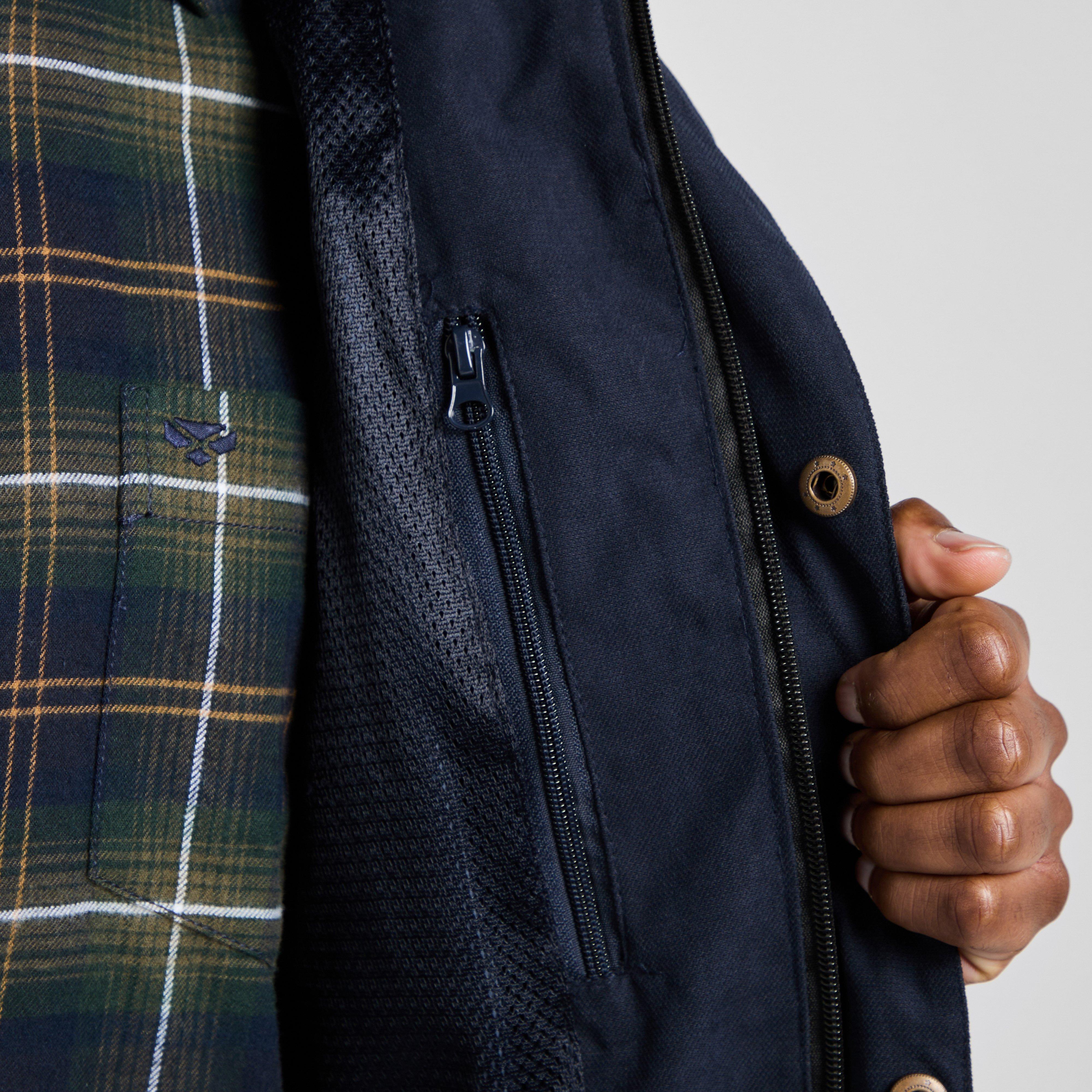 Mens Struther Waterproof Zip Jacket Navy