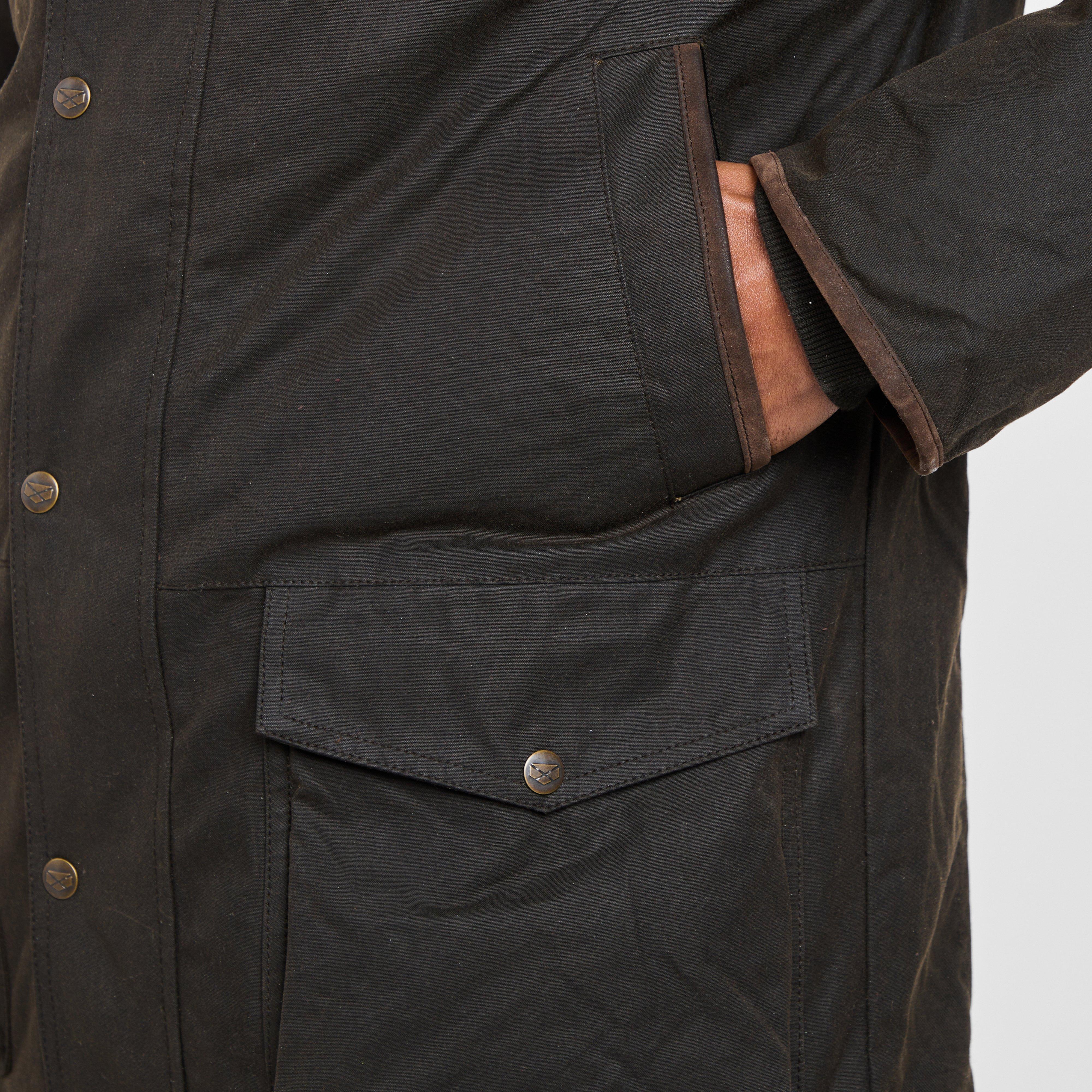 Mens Caledonia Wax Jacket Antique Olive