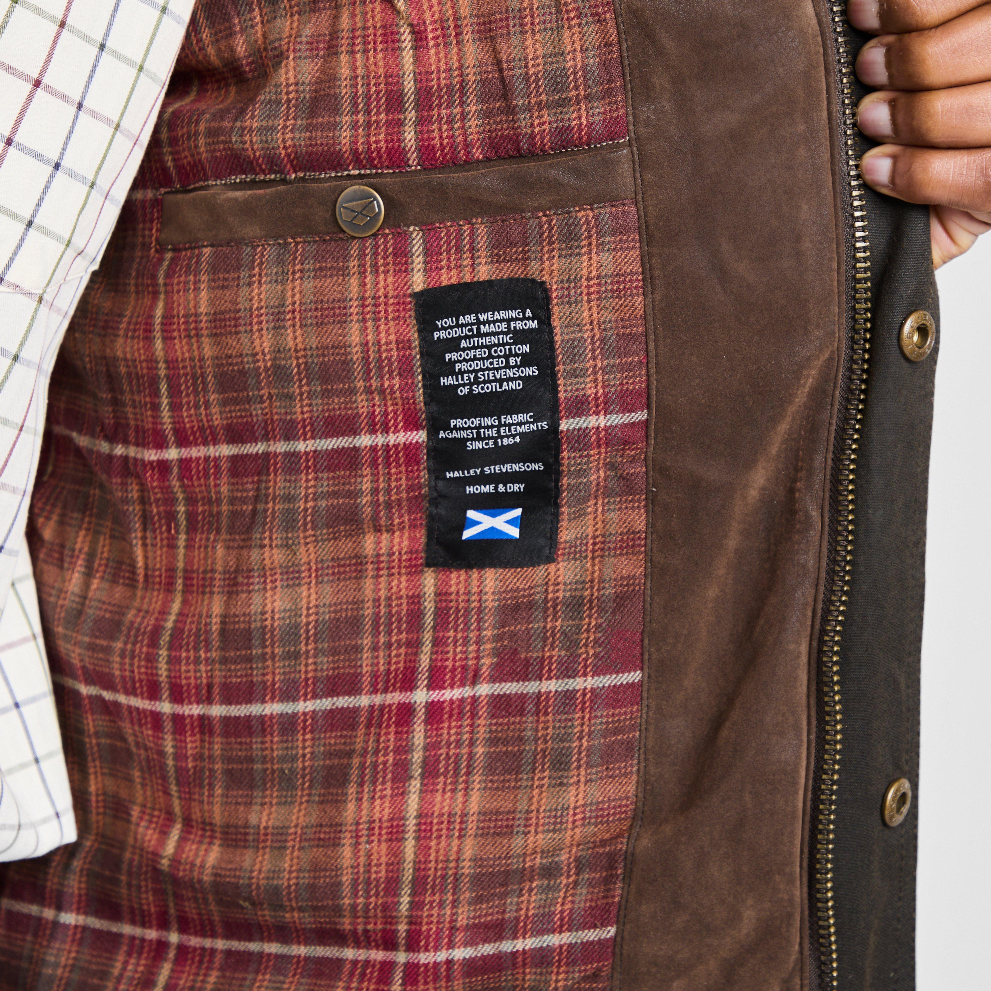 Mens Caledonia Wax Jacket Antique Olive