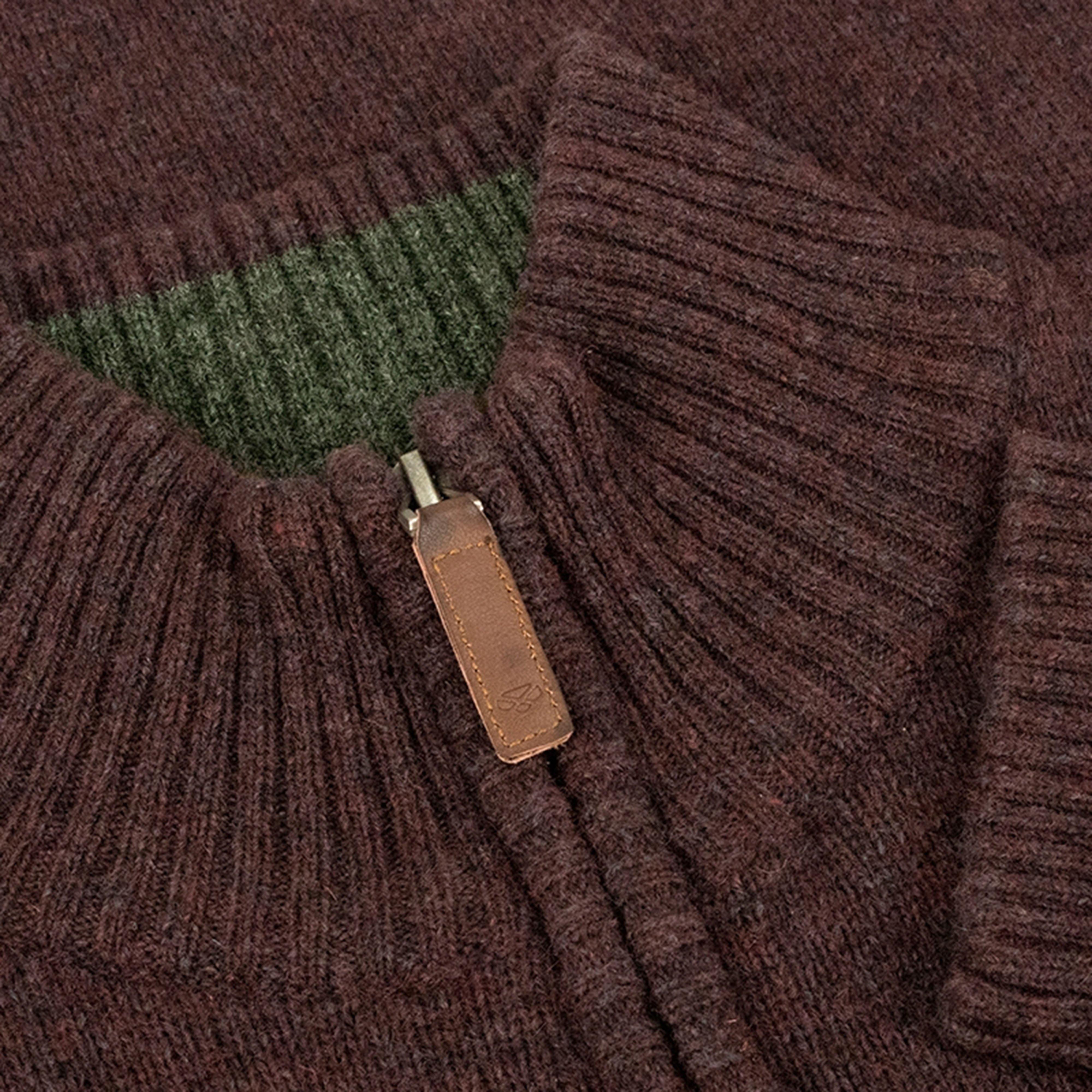 Mens Lothian 1/4 Zip Pullover Redwood