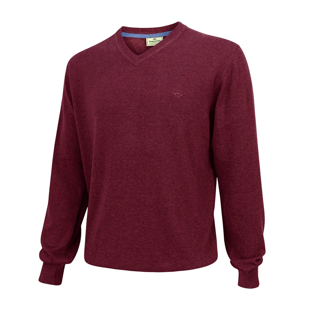 Mens Stirling Long Sleeve Pullover Burgundy