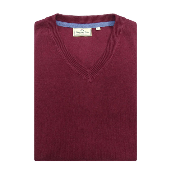 Mens Stirling Long Sleeve Pullover Burgundy